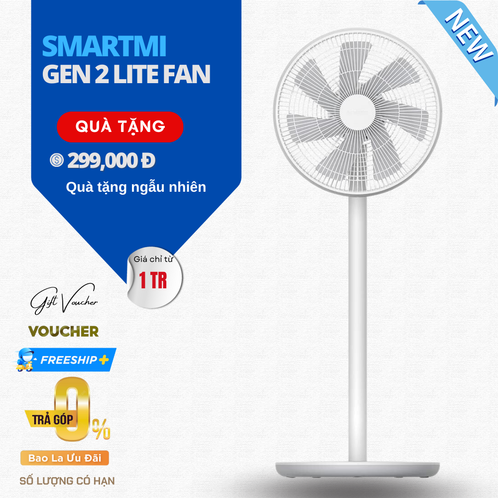 Quạt Đứng Xiaomi Mi Smart Standing Fan 2 Lite - Bản  Quốc Tế