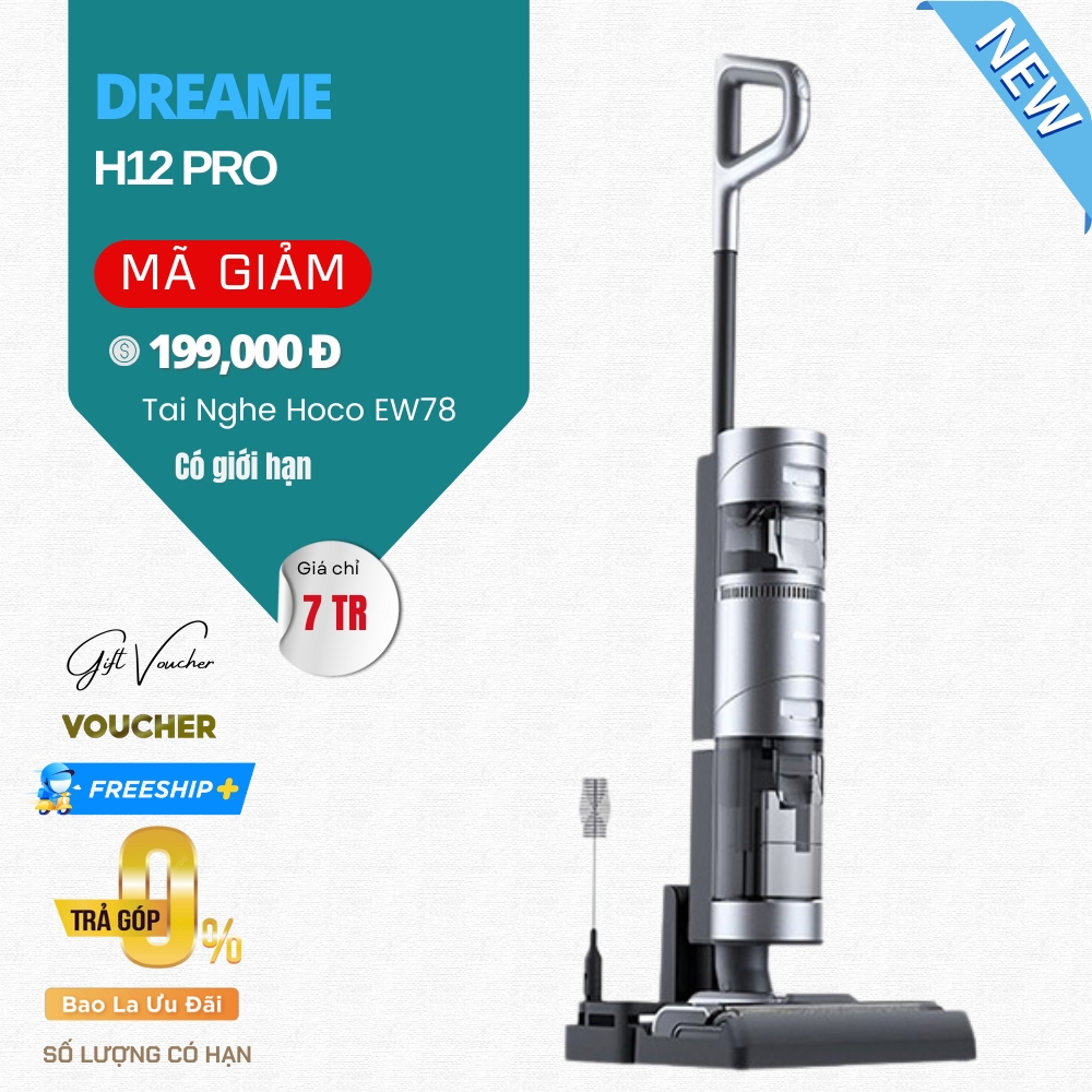 Máy Hút Bụi Lau Nhà Cầm Tay Dreame H12 Pro - Bản Quốc Tế