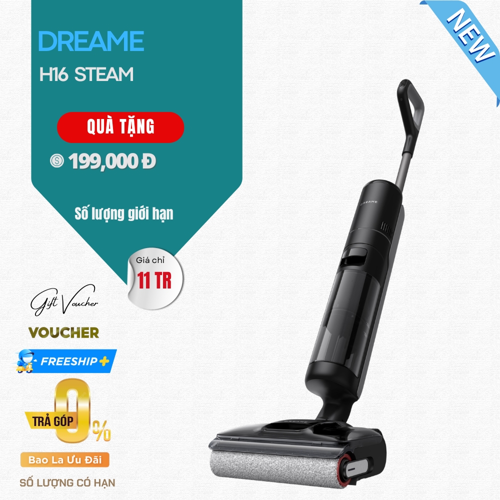 Máy Hút Bụi Lau Nhà Dreame H16 Steam | Lực Hút 28.000Pa - Bản Quốc Tế