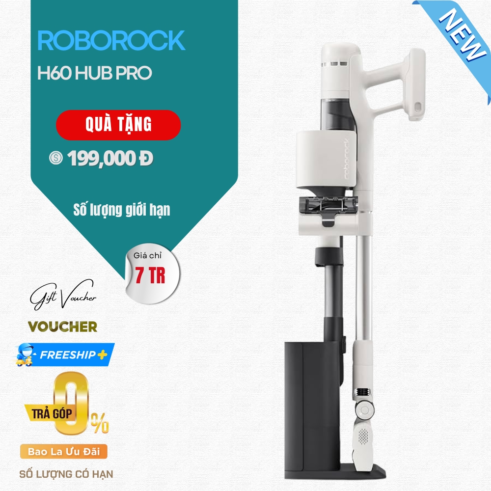 Máy Hút Bụi Cầm Tay Roborock H60 Hub Pro – Bản Quốc Tế