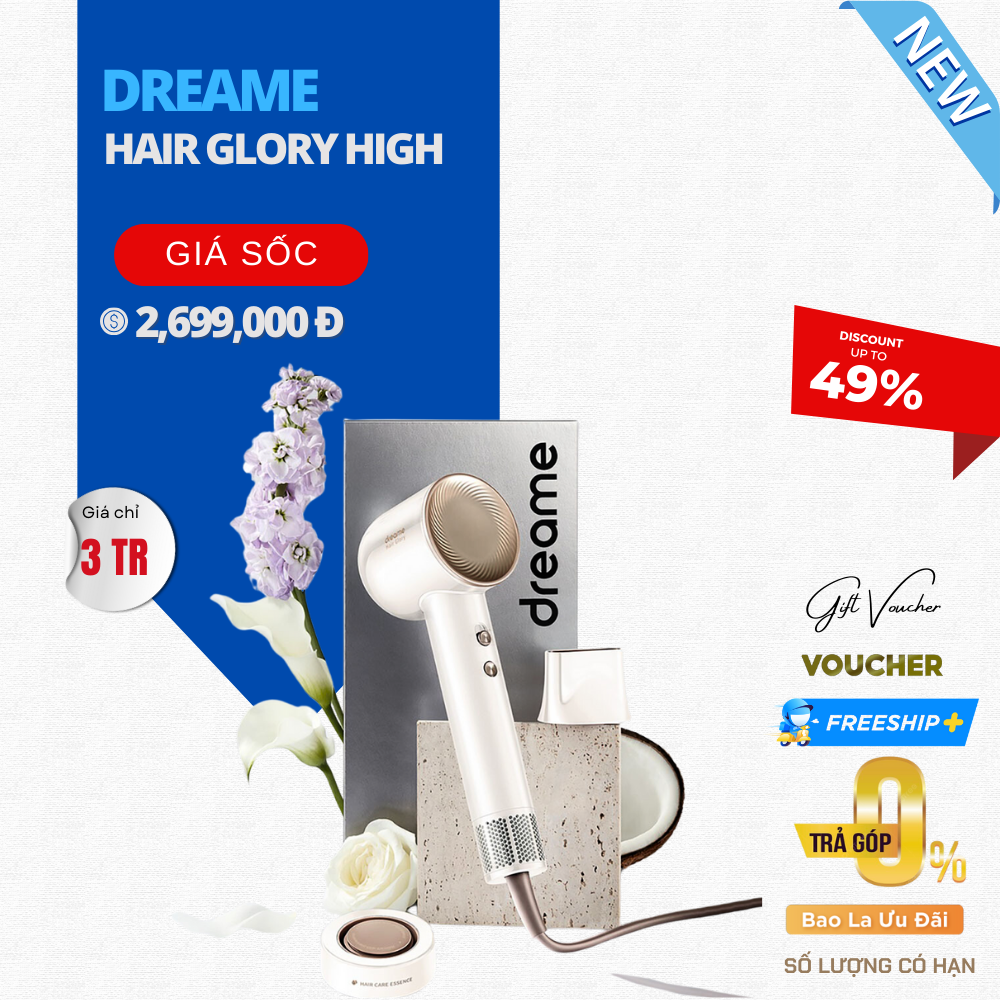 Máy Sấy Tóc Ion Dreame Hair Glory High Speed – Bản Quốc Tế