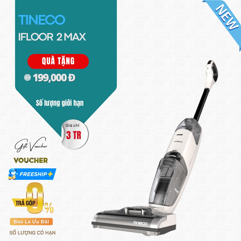Máy Hút Bụi Lau Nhà Tineco IFloor 2 Max - Bản Quốc Tế