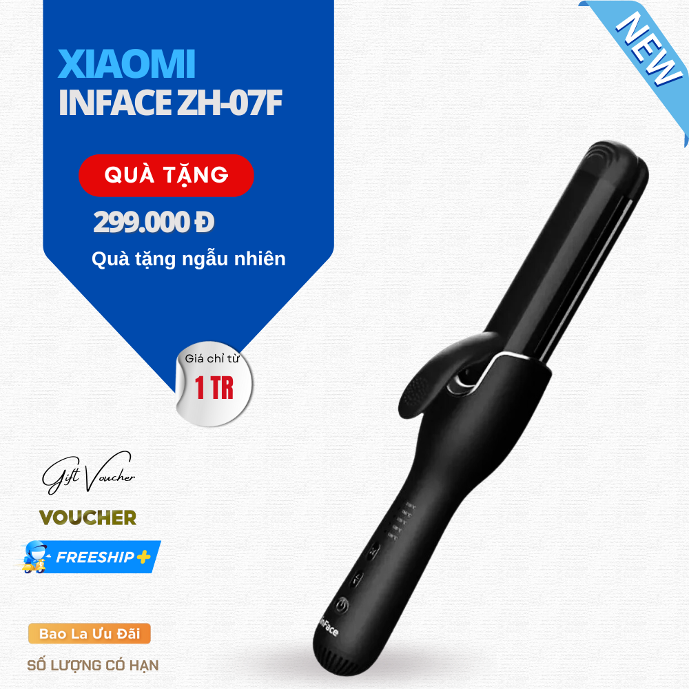 Máy Tạo Kiểu Tóc Xiaomi inFace ZH-07F Dễ Dáng Tạo Kiểu - Hàng Nhập Khẩu