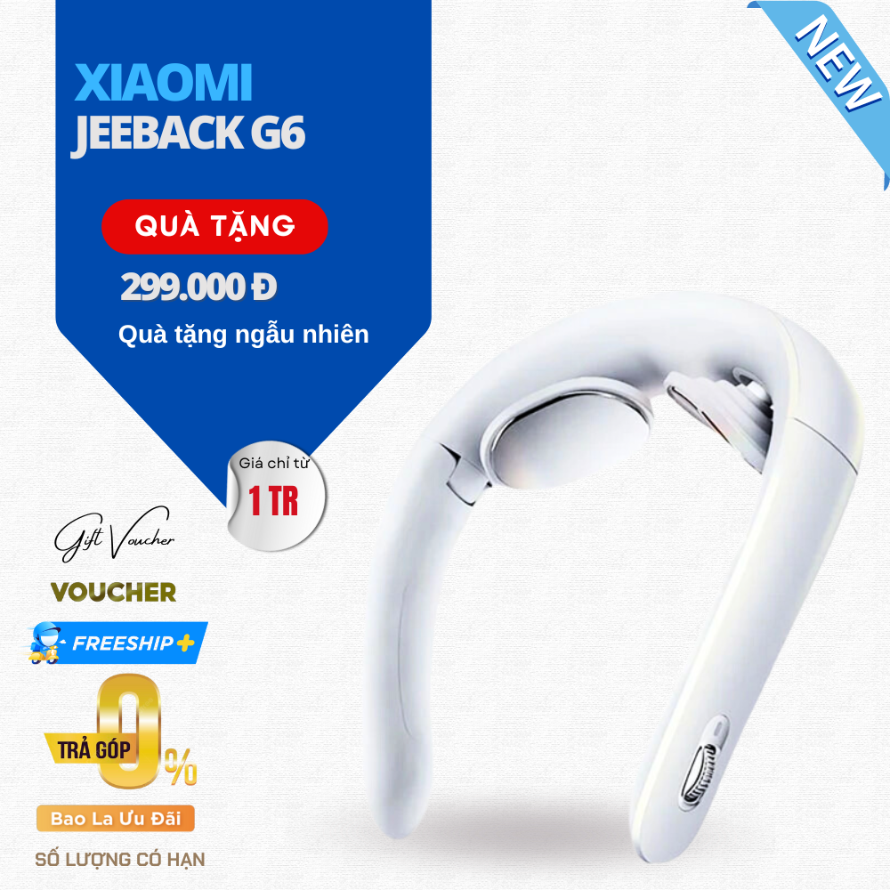 Máy Massage Cổ Thông Minh Xiaomi Jeeback G6 Gồm 4 Chế Độ - Hàng Chính Hãng