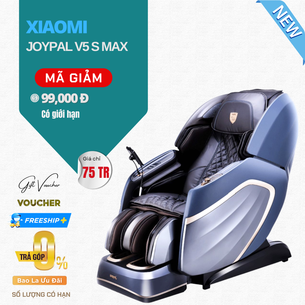 Ghế Massage Cao Cấp Xiaomi Joypal V5 S Max, Công Nghệ Massage 4D Max – Mô Phỏng Thao Tác 5D