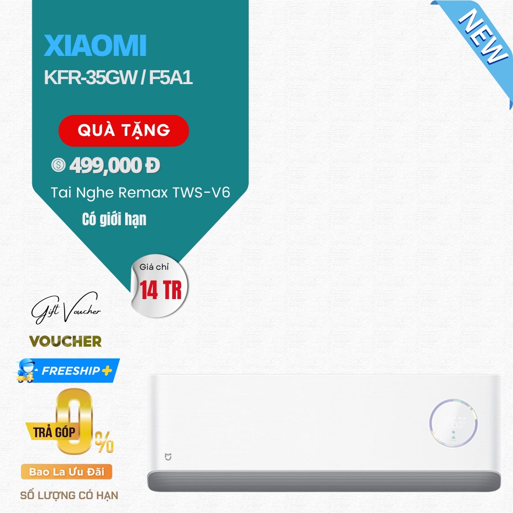 Điều Hòa Xiaomi Mijia F5A1 Pro KFR-35GW/F5A1 1.5HP Inverter, 2 Chiều 12000 BTU