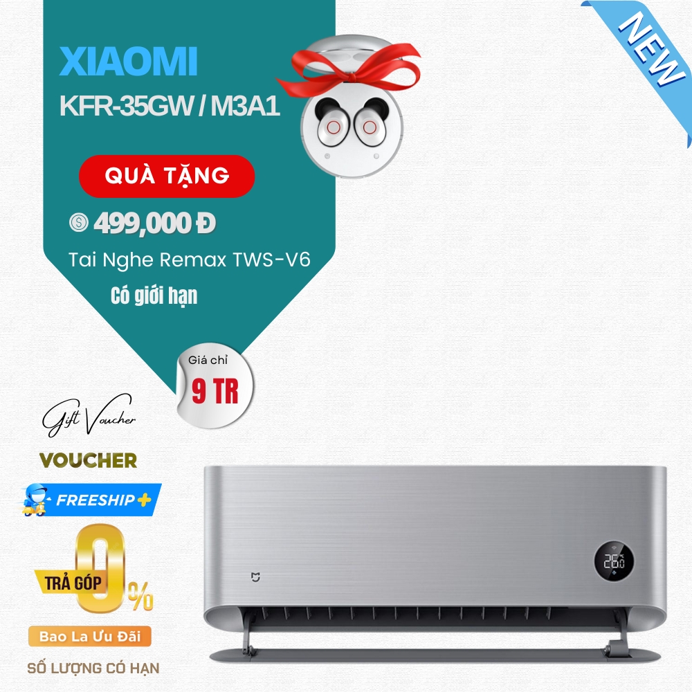 Điều Hòa Xiaomi Mijia KFR-35GW/M3A1 1.5HP Inverter, 2 Chiều 12000 BTU