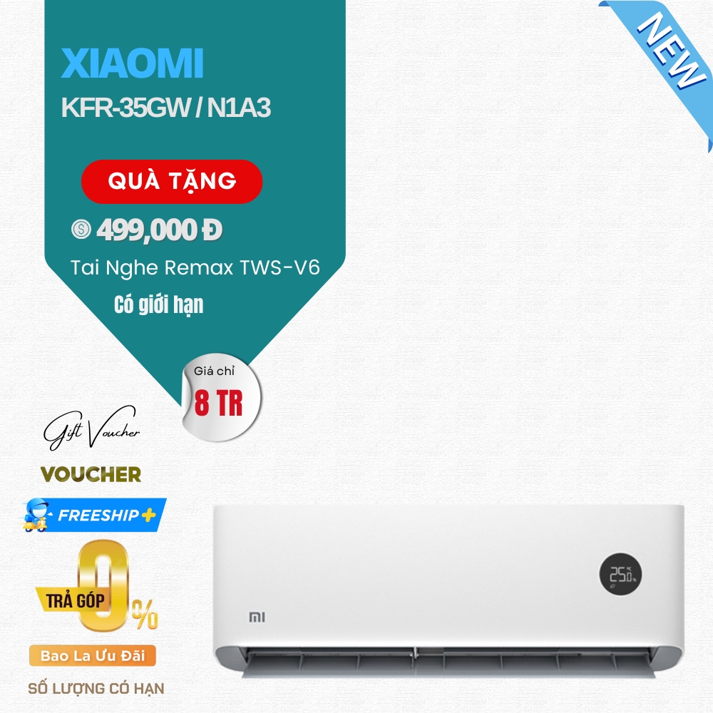 Điều Hòa Xiaomi Mijia KFR-26GW/N1A3 1HP Inverter, 2 Chiều 9000 BTU