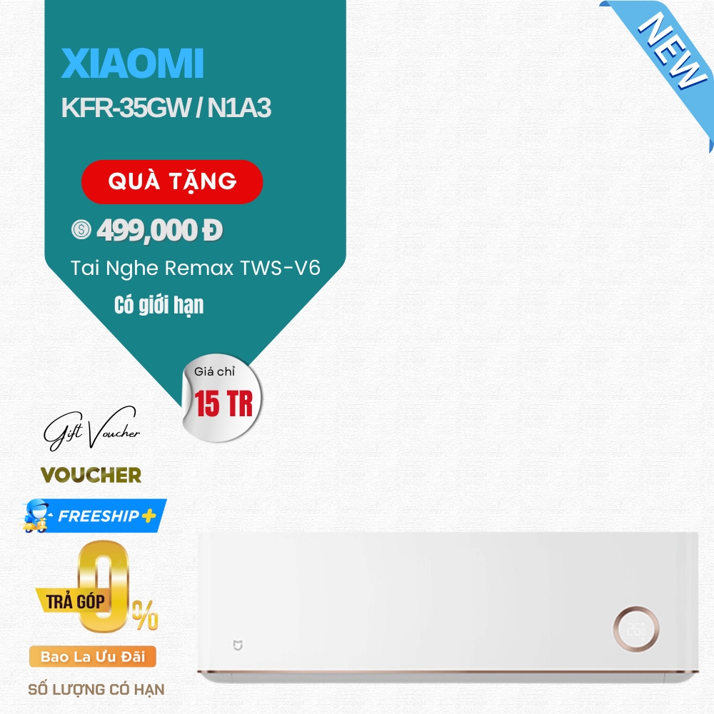 Điều Hòa Xiaomi Mijia KFR-72GW/D1A2 3HP Inverter, 2 Chiều 27000 BTU