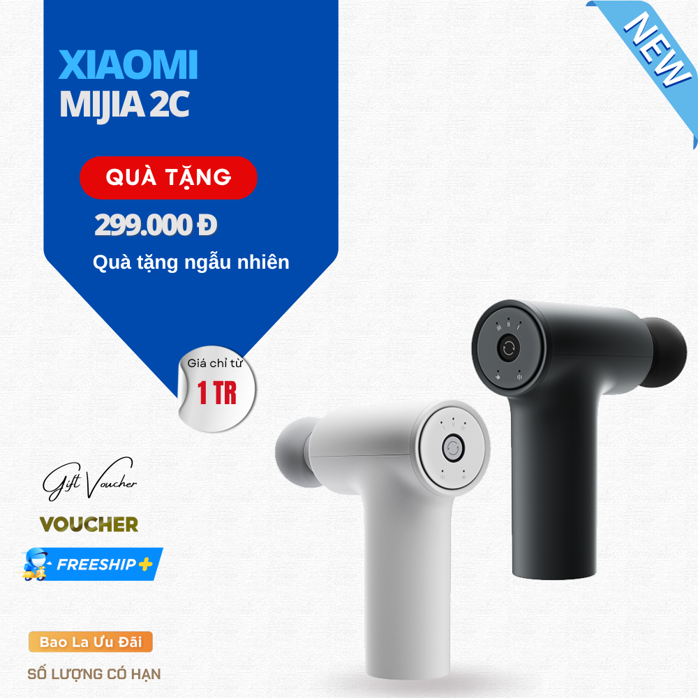 Máy Massage Cầm Tay Đa Năng Xiaomi Mijia 2C - Hàng Nhập Khẩu
