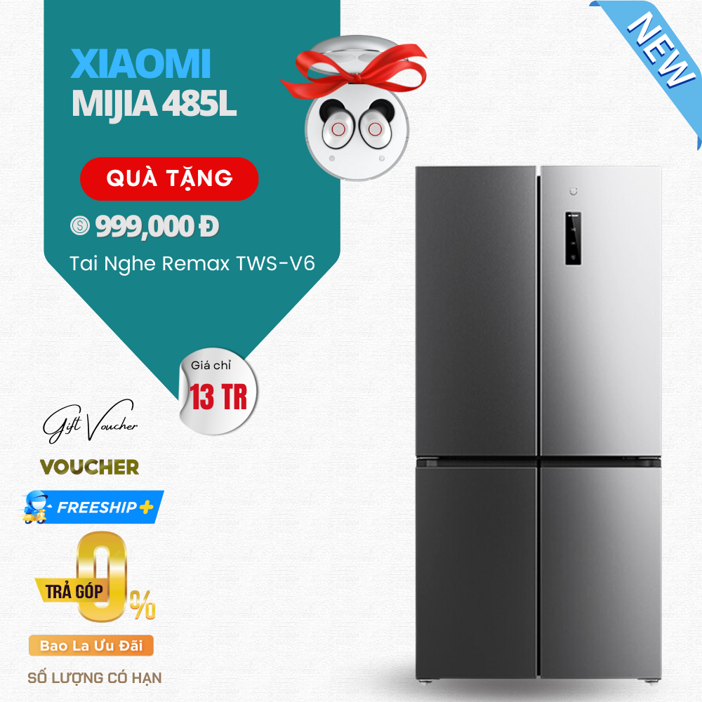 Tủ Lạnh Xiaomi Mijia Fresh Cross 485L 4 Cánh Hiện Đại – Tiết Kiệm Điện Năng