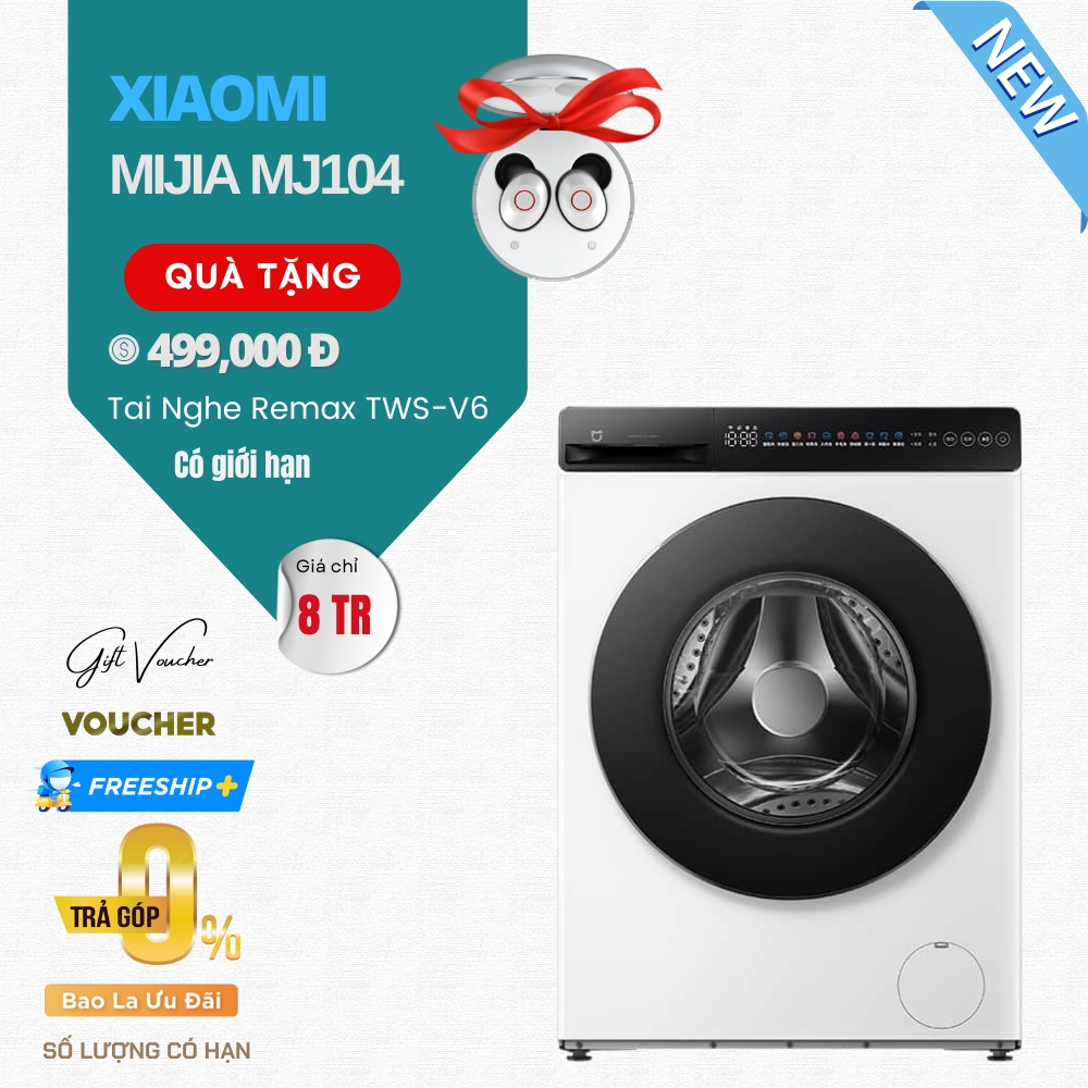 Máy Giặt Sấy Xiaomi Mijia MJ104 - Giặt 10Kg, Sấy 7Kg