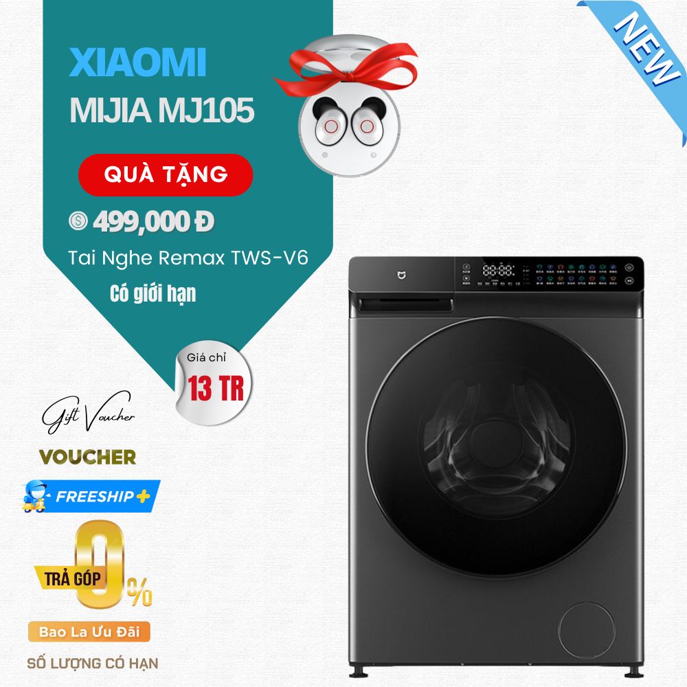 Máy Giặt Sấy Xiaomi Mijia MJ105 - Giặt 10Kg, Sấy 7Kg - Tự Căn Nước Giặt