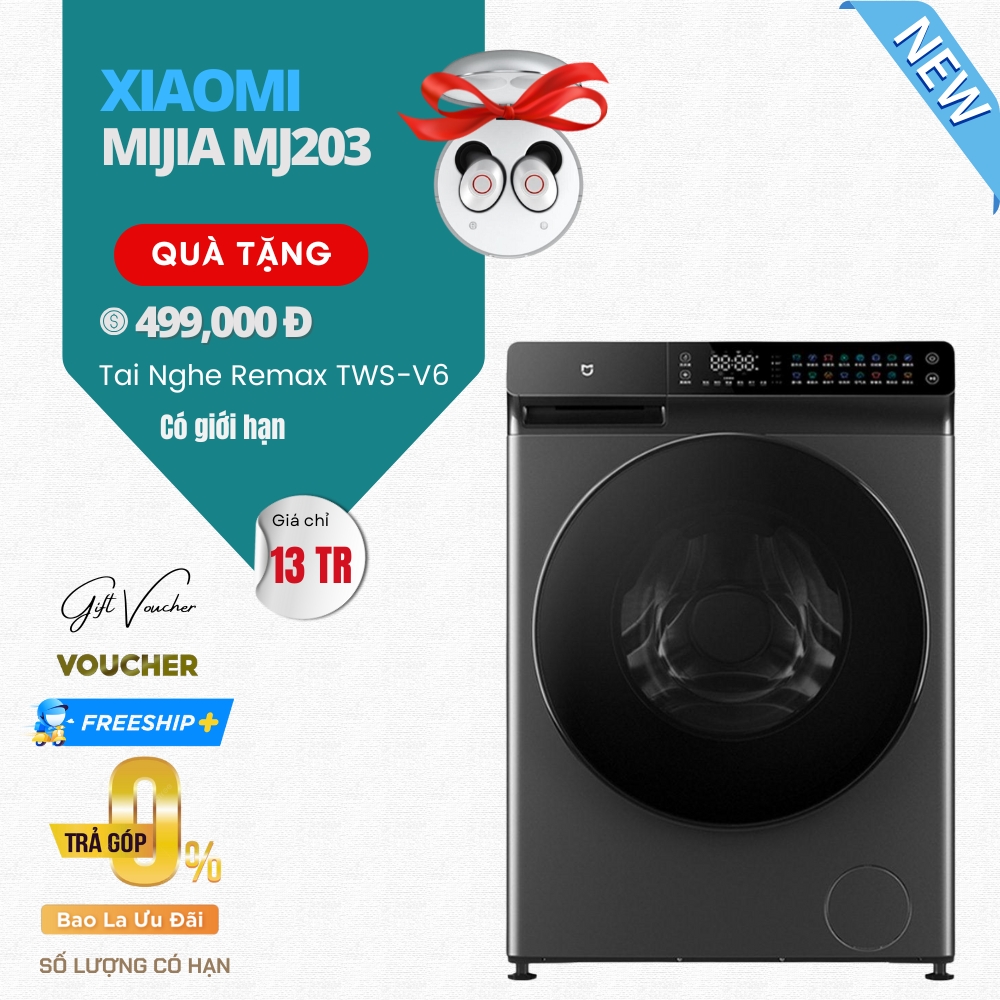 Máy Giặt Sấy Xiaomi Mijia MJ203 – Giặt 10Kg, Sấy 7Kg