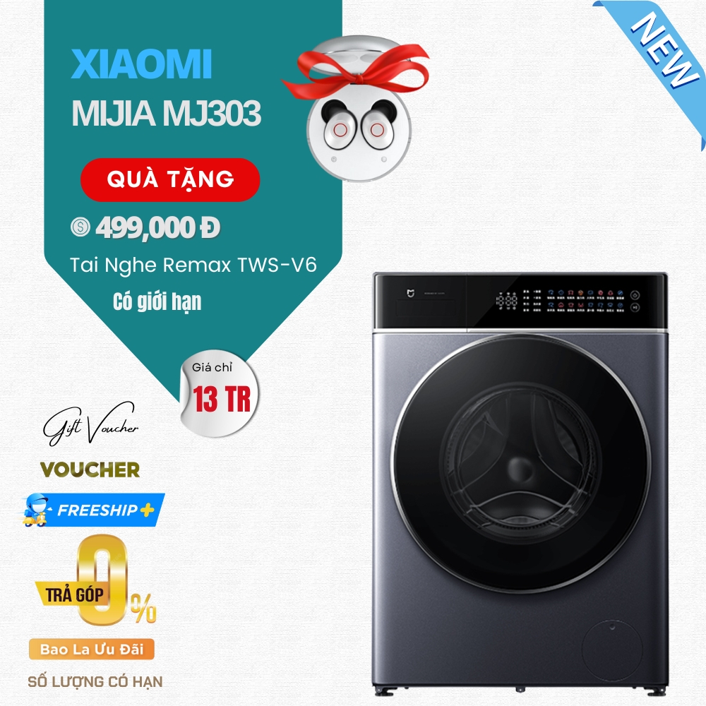 Máy Giặt Sấy Xiaomi Mijia MJ303 Pro - Giặt 12Kg, Sấy 9Kg - Tự Căn Nước Giặt