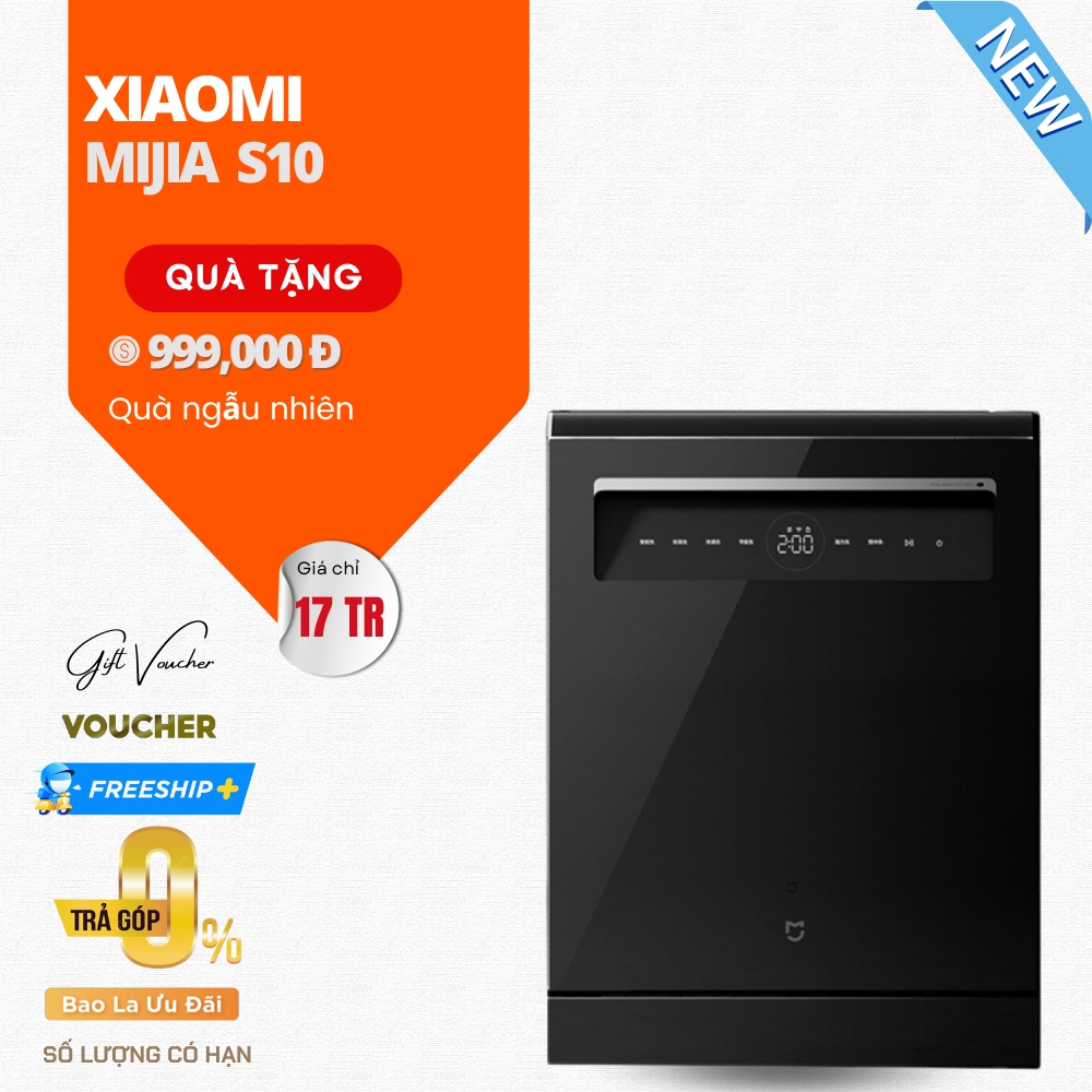 Máy Rửa Bát Xiaomi Mijia 16 Bộ S10 Model 2025, Phiên Bản Nâng Cấp