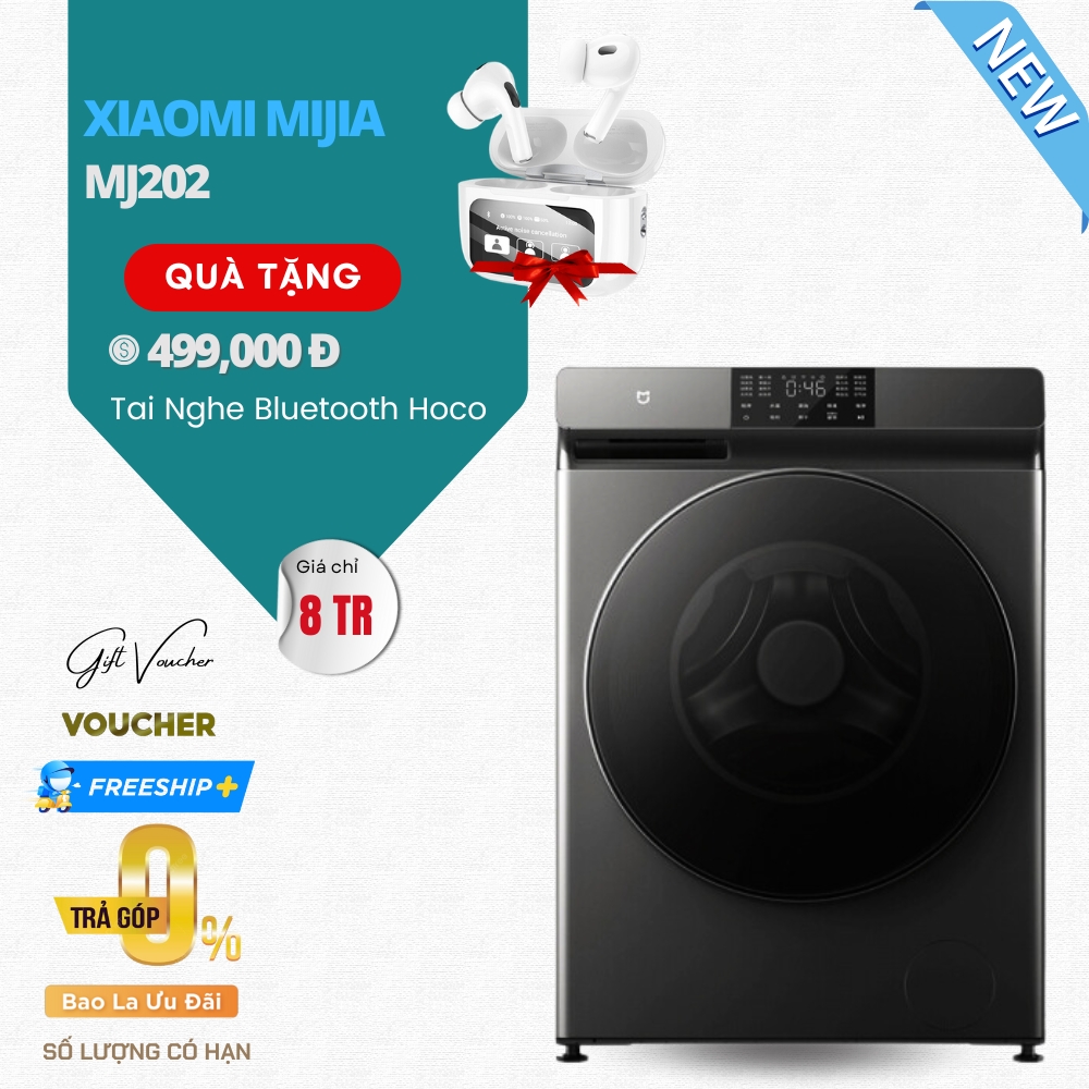 Máy Giặt Sấy Xiaomi Mijia MJ202 - Giặt 10Kg, Sấy 7Kg