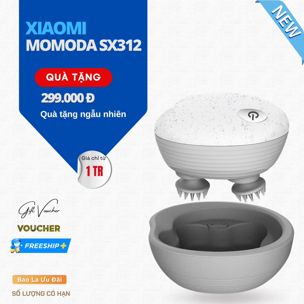 Máy Massage Đầu Đa Năng Xiaomi Momoda SX312 - Hàng Nhập Khẩu