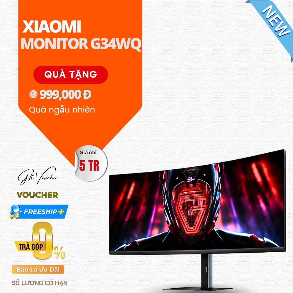 Màn Hình Máy Tính Xiaomi Redmi Gaming Monitor G34WQ - 2K/180 Hz Độ Cong 1500R