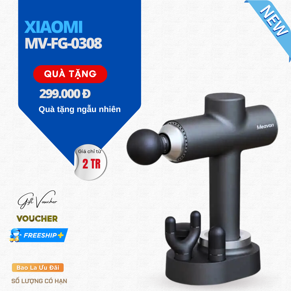 Máy Massage Xiaomi Meavon SE MV-FG-0308 Đa Năng - Hàng Nhập Khẩu