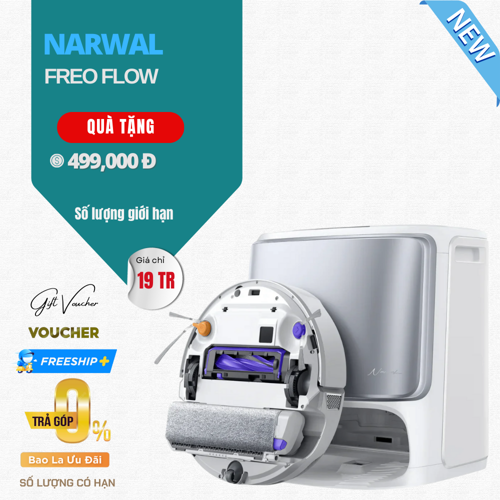 Robot Hút Bụi Lau Nhà Narwal Freo Flow - Bản Quốc Tế