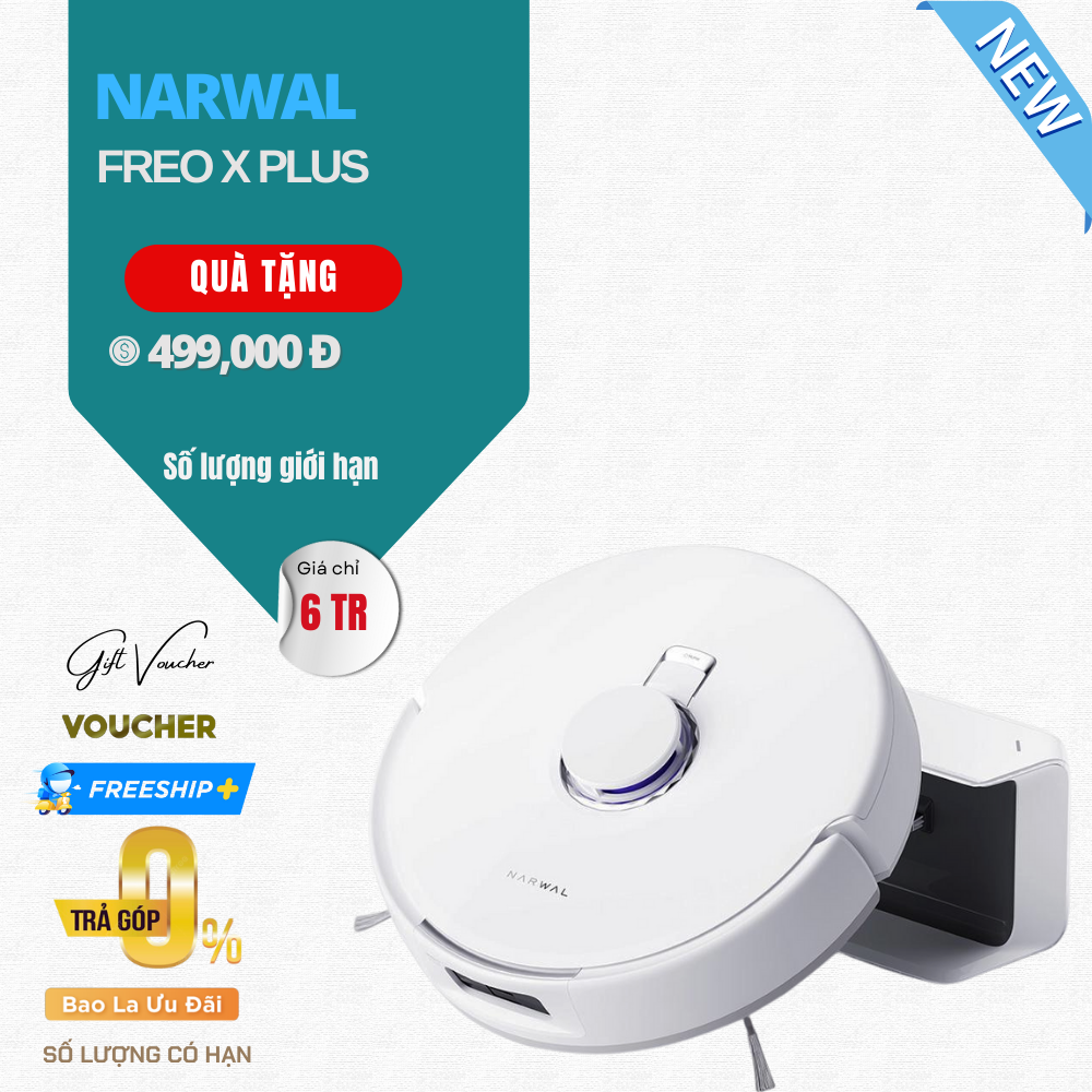 Robot Hút Bụi Lau Nhà Narwal Freo X Plus - Bản Quốc Tế