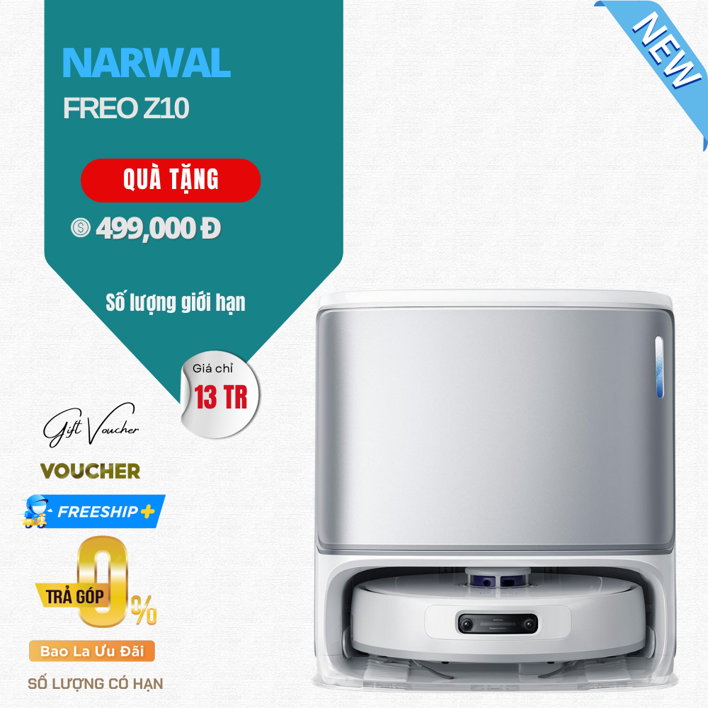 Robot Hút Bụi Lau Nhà Narwal Freo Z10 - Bản Quốc Tế