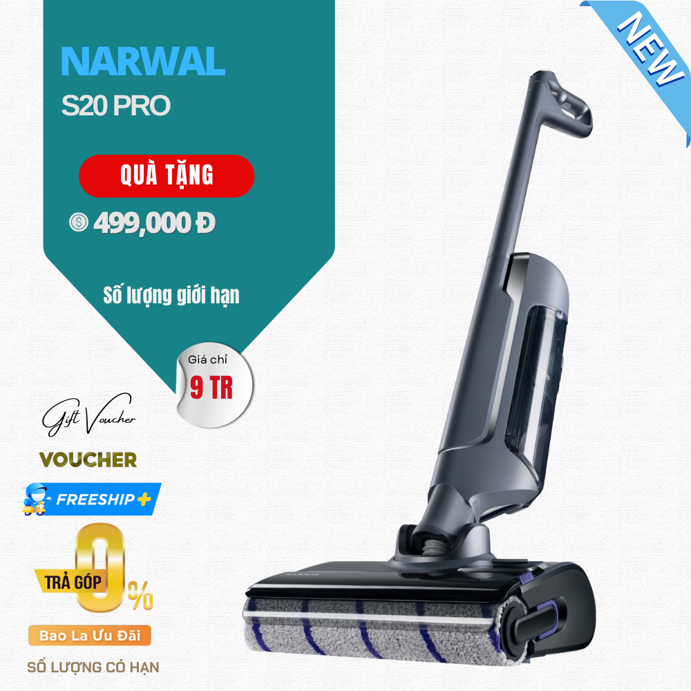 Máy Hút Bụi Lau Nhà Narwal S20 Pro - Bản Quốc Tế
