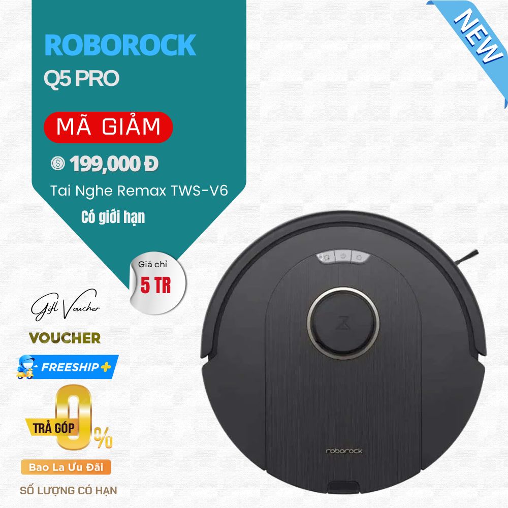 Robot Hút Bụi Lau Nhà Roborock Q5 Pro Series - Bản Quốc Tế