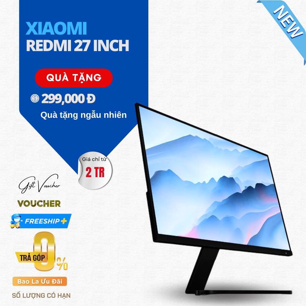 Màn Hình Máy Tính Xiaomi Mi Desktop Monitor 27 Inch Phù Hợp Làm Việc, Chơi Game - Hàng Nhập Khẩu