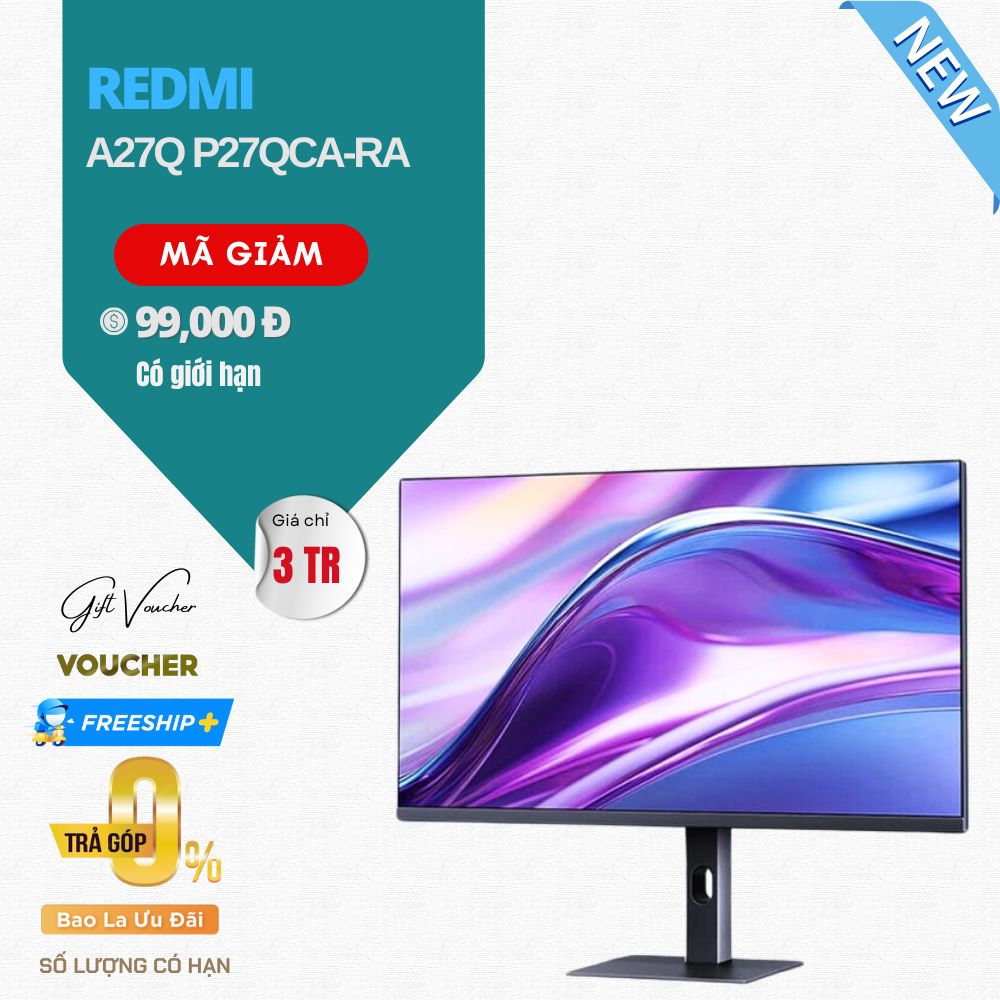 Màn Hình Máy Tính Redmi A27Q P27QCA-RA 2025 2K - Nhập Khẩu