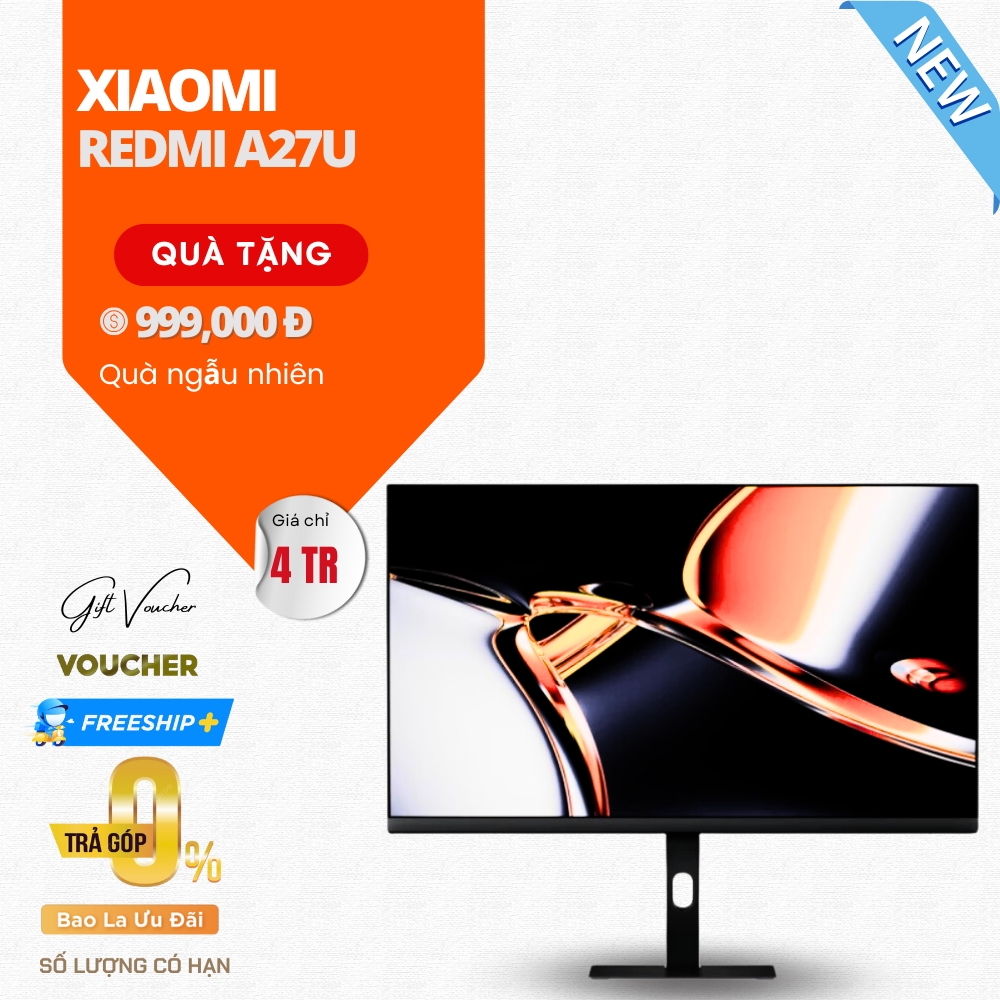 Màn Hình Máy Tính Redmi A27U 27 Inch – Độ Phân Giải 4K, Cổng Type C, Hỗ Trợ Sạc 90W