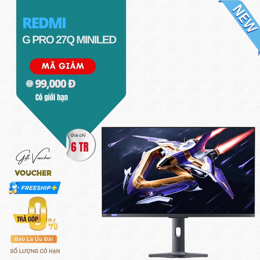 Màn Hình Máy Tính Redmi G Pro 27Q MiniLed 27 Inch – Tần Số 180Hz, 2000nits