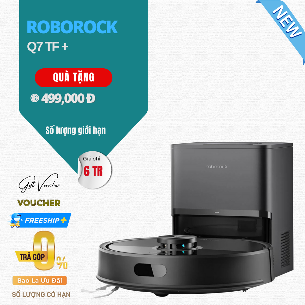 Robot Hút Bụi Lau Nhà Roborock Q7 TF+ Series - Bản Quốc Tế