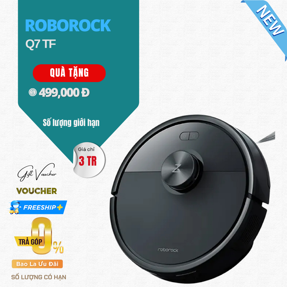Robot Hút Bụi Lau Nhà Roborock Q7 TF Series - Bản Quốc Tế