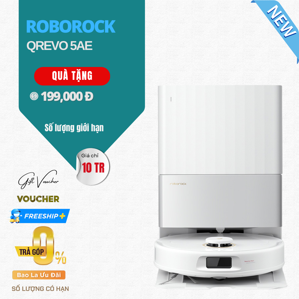 Robot Hút Bụi Lau Nhà Roborock QRevo 5AE - Bản Quốc Tế