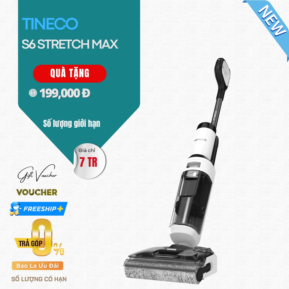 Máy Hút Bụi Lau Nhà Tineco S6 Stretch Max - Bản Quốc Tế