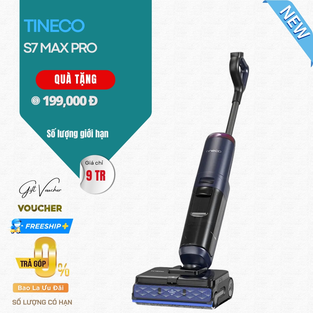 Máy Hút Bụi Lau Nhà Tineco Floor One S7 Max Pro - Bản Quốc Tế