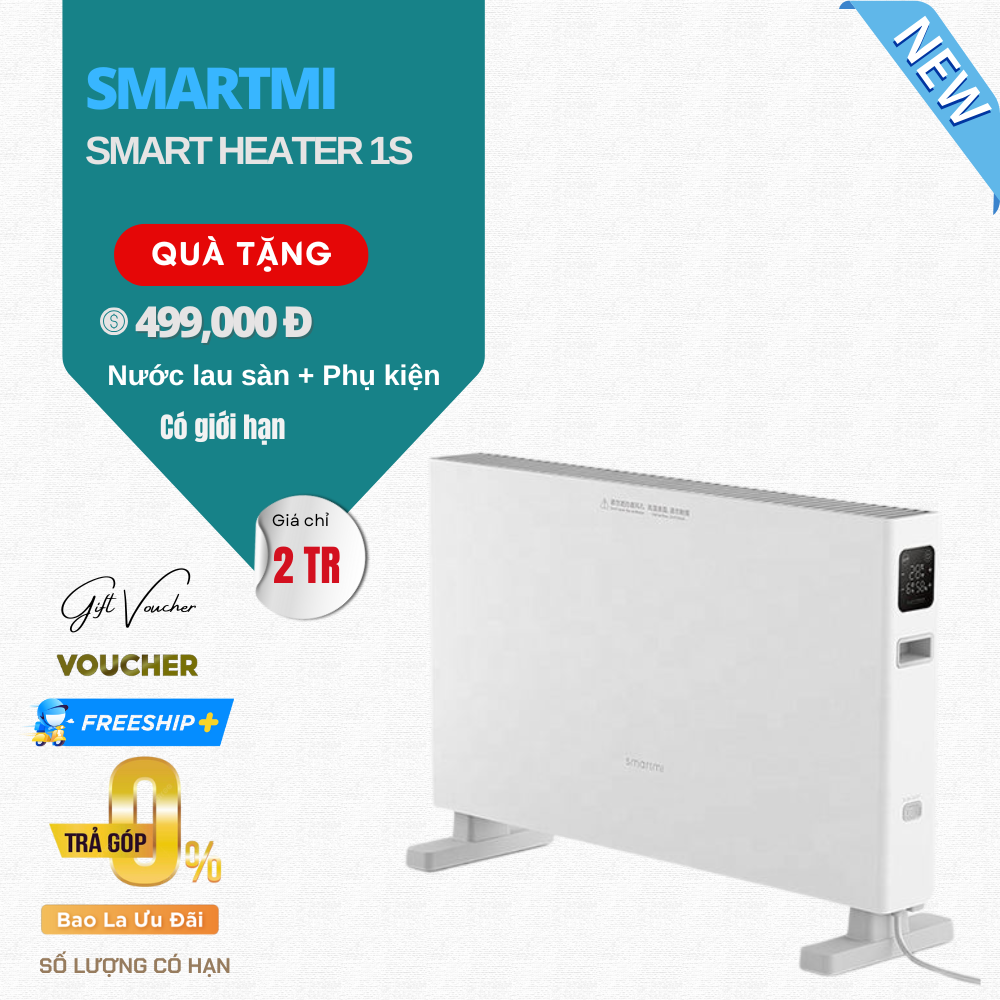 Máy Sưởi Smartmi Smart Heater 1S Kết Nối App Thông Minh – Bản Quốc Tế