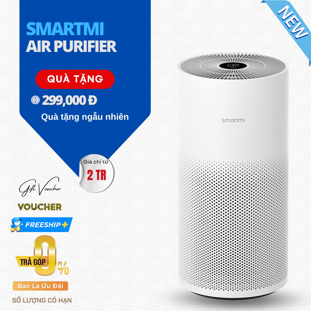 Máy Lọc Không Khí Smartmi Air Purifier Khử Khuẩn- Hàng Chính Hãng