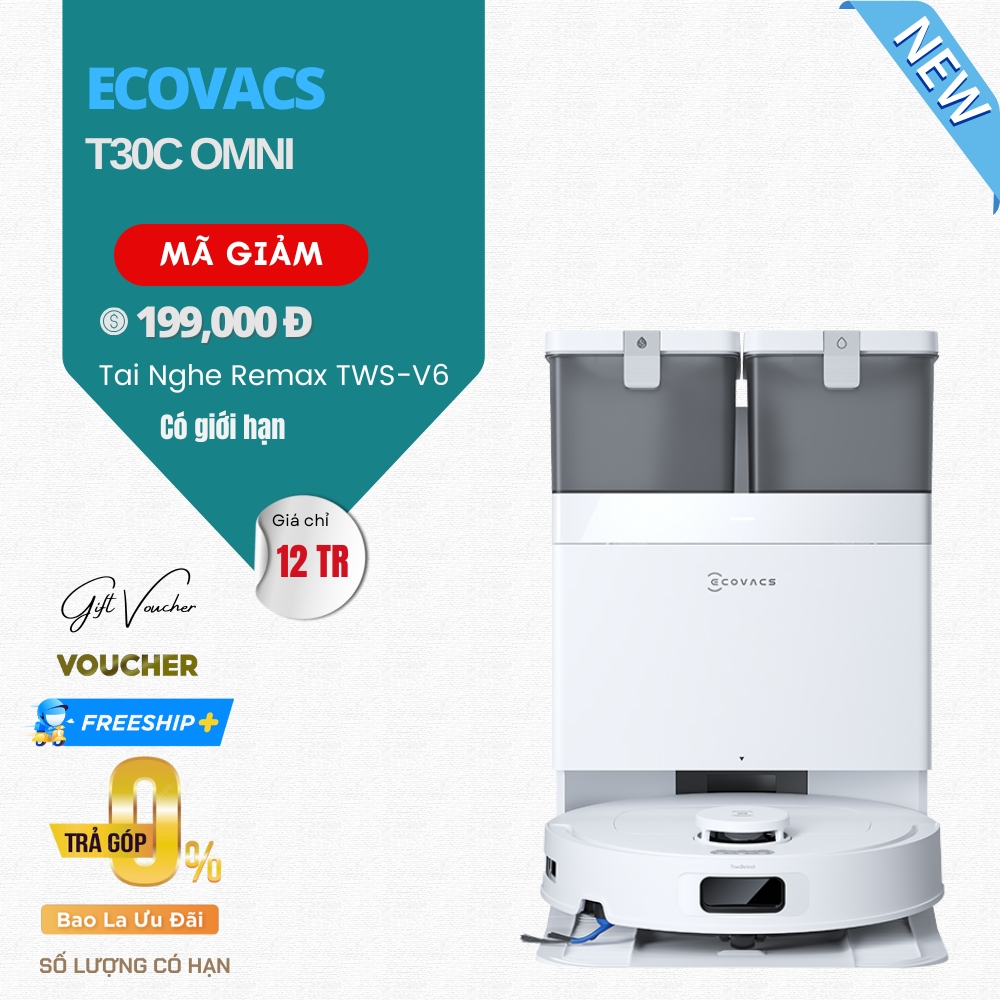 Robot Hút Bụi Lau Nhà Ecovacs T30C Omni - Bản Quốc Tế