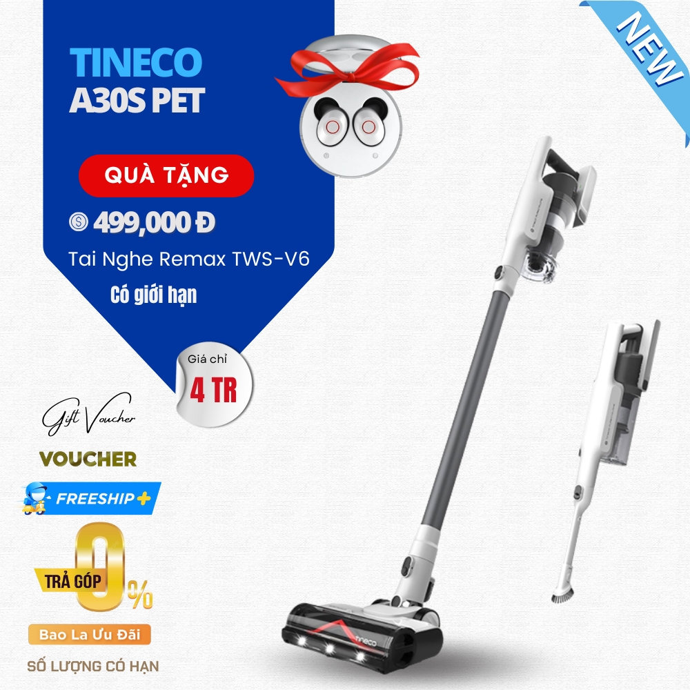 Tineco A30S Pet Lực Hút 20.000 Pa - Bản Quốc Tế