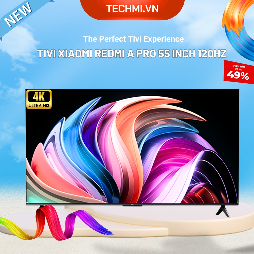 Tivi Xiaomi Redmi A Pro 55 Inch 4K/120Hz – 3GB/64GB - MEMC
