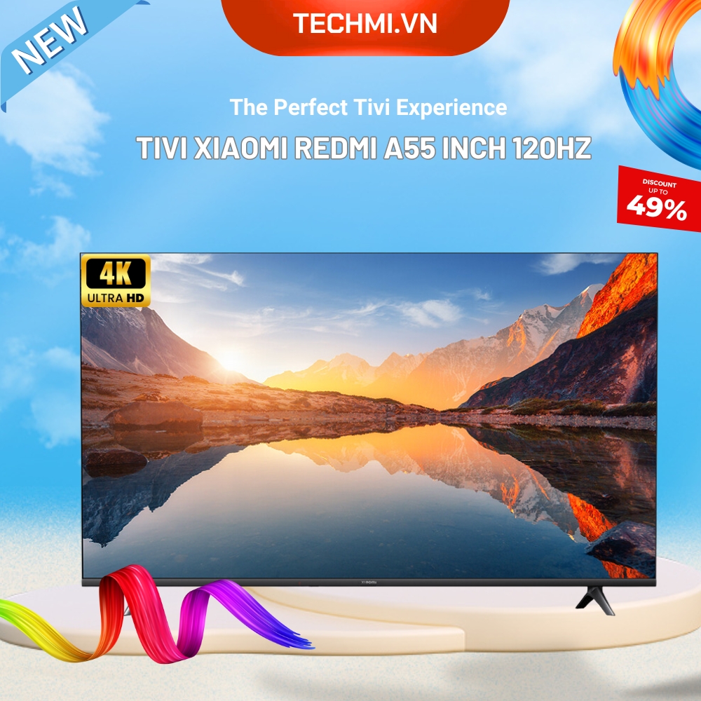 Tivi Xiaomi Redmi A55 55 Inch 2025 UHD 4K 120Hz 2GB/32GB