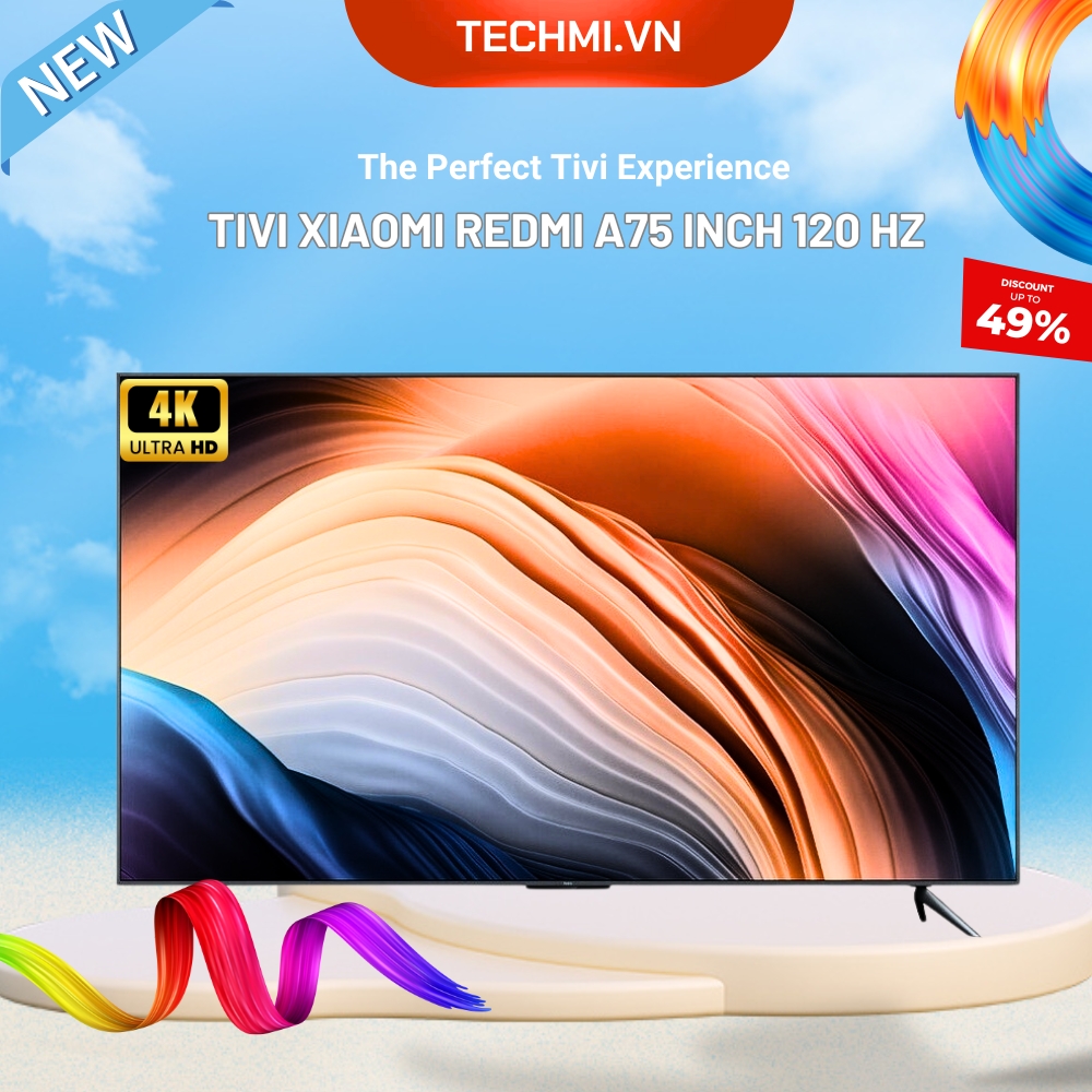 Tivi Xiaomi Redmi A75 2025 75 Inch 4K/120Hz – 2GB/32GB
