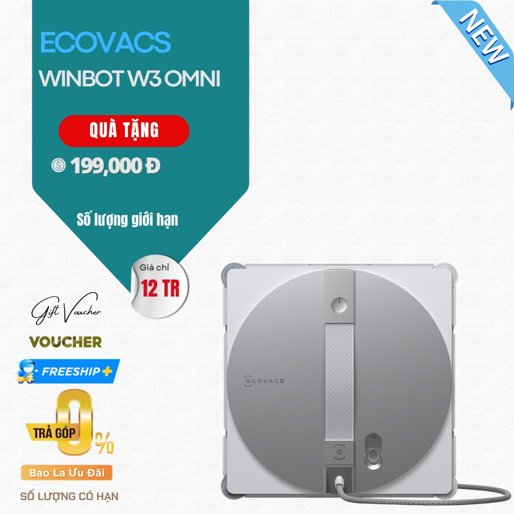 Robot Lau Kính Ecovacs Winbot W3 Omni - Bản Quốc Tế