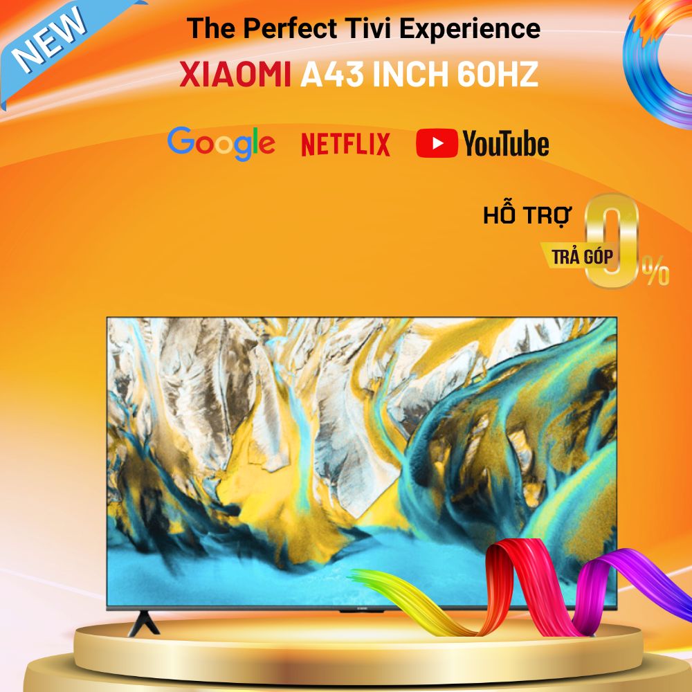Tivi Xiaomi A43 Inch RAM 2GB/32GB FHD Tần Số 60 Hz - Hàng Nhập Khẩu