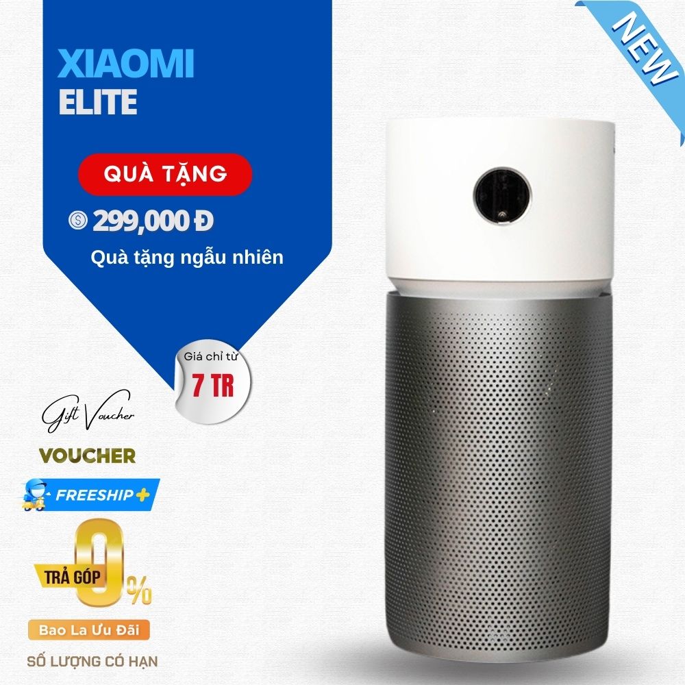 Máy Lọc Không Khí Khử Trùng UV Xiaomi Elite Phiên Bản 2023 Kết Nối App Phù Hợp Không Gian 125 m2 - Hàng Chính Hãng