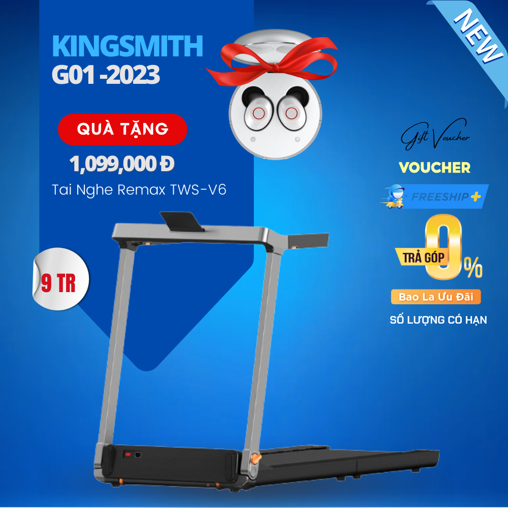 Máy Chạy Bộ Thông Minh KingSmith G1 Tốc Độ Chạy 1-12Km/h - Bản Nhập Khẩu