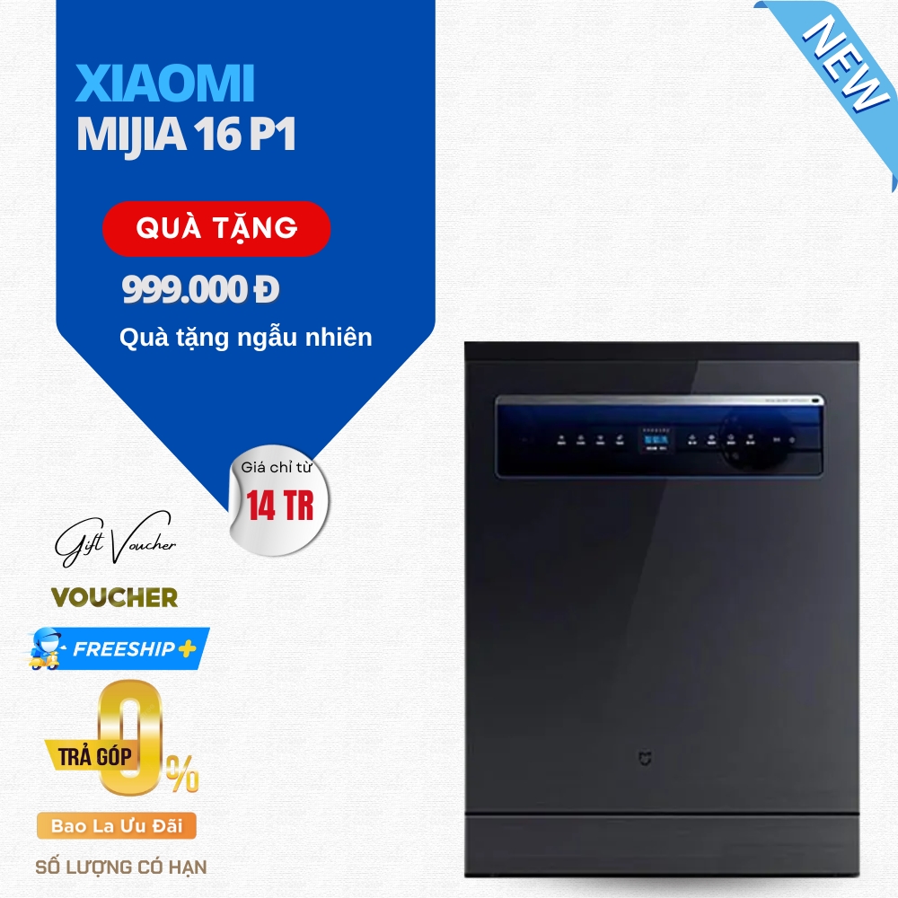 Máy Rửa Chén Xiaomi Mijia 16 bộ P1 - Hàng Nhập Khẩu